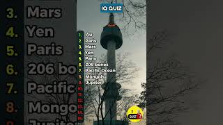 Are you smart IQ QUIZ [upl. by Ahsaercal]