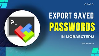 How to Export Passwords in MobaExterm [upl. by Naig]