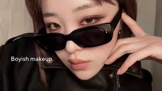 【makeup】Boyish makeup🖤 [upl. by Coulombe]