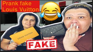 Prank bought fake Louis Vuitton for my brother funny 😂 [upl. by Ivetts]