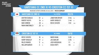 Garstang CC 2nd XI v Croston CC 1st XI [upl. by Nerrad]