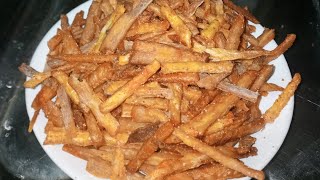 Cassava Chips Recipe மரவள்ளி கிழங்கு Chips By Mifras kitchen Subscribe My Channel for more videos [upl. by Bilek]