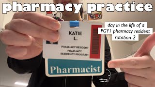 Day in the Life of a PGY1 Pharmacy Resident Pharmacy Practice Rotation [upl. by Enialem]