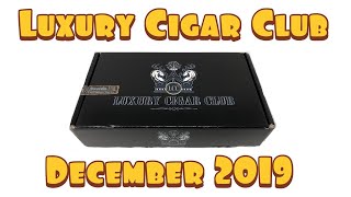 Luxury Cigar Club December 2019 Diamond Member Box [upl. by Angelina]