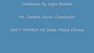 quotCantemusquot by Lajos Bardos2007 NMMEA AllState Mixed Chorus [upl. by Anitsua181]