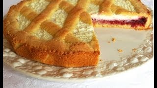 Ricetta Crostata di ricotta e marmellataRICETTA FACILE e BUONISSIMA [upl. by Ecinrev]