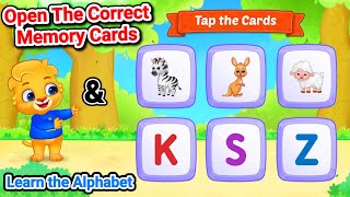 Open The Correct Memory Cards and Learn the Alphabet 🍎 Toddler Learning Video 🍊 ABC Learning Part 7 [upl. by Jehovah]