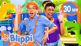 Dino Egg Hunt Counting 1 to 10  Blippi  Celebrating Diversity [upl. by Geirk256]