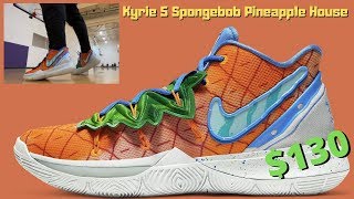 Kyrie 5 Spongebob Pineapple House Review [upl. by Piefer518]