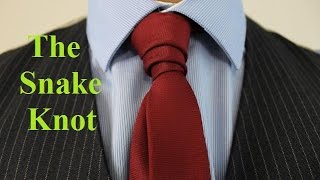 How to Tie the Snake Knot for your Necktie [upl. by Alliw]