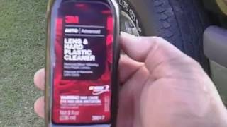 3m auto advanced lens amp hard plastic cleaner test review [upl. by Cioban376]