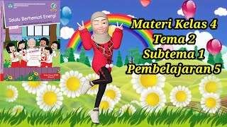 MATERI TEMATIK KELAS 4 SD TEMA 2 SUBTEMA 1 PEMBELAJARAN 5 [upl. by Elda]