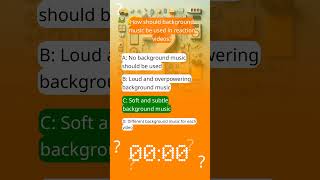 How should background music be used in reaction videos react [upl. by Mortensen]