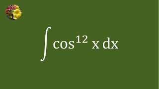 Evaluating the indefinite integral using complex numbers and binomial theorem [upl. by Bonn]