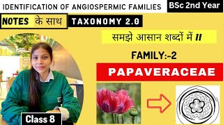 Papaveraceae Family 🏵️  Floral diagram and formulas  Taxonomy  Economic importance [upl. by Magulac746]