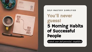 5 Morning Habits of Highly Successful People [upl. by Houser162]