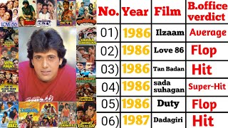 Govinda 19861993 all movies name  Govinda all film list  Govinda movies list year wise [upl. by Archle]