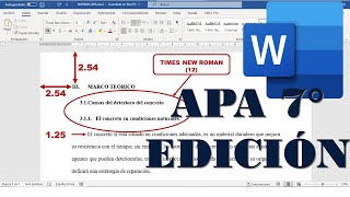 Normas APA 7ma edición en Word BIEN EXPLICADO [upl. by Emmerie]