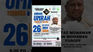 PROMO  KURSUS UMRAH TERBUKA amp PERCUMA [upl. by Reham171]