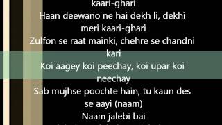 Jalebi bai lyrics song [upl. by Giliane]