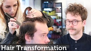 Mens Hair Transformation  Textured Top Hipster Style  By Slikhaar TV [upl. by Eelah]