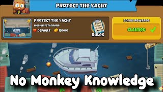 BTD6 Protect The Yacht  No Monkey Knowledge  Mr Beast Quest [upl. by Sophi99]