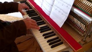 klavins Una Corda Piano  Prelude b minor Bach  Siloti [upl. by Foscalina533]