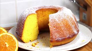 Amazing orange cake 🍊 fasting recipe ready in 5 minutes Just mix orange juice with flour [upl. by Koo]