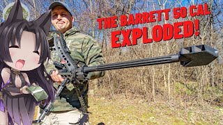 YO HE DID A BULLET FLIP Barrett 50 Cal goes BOOM For Science  Kentucky Ballistics React [upl. by Lladnik]