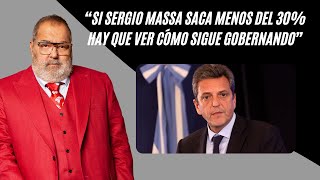 Jorge Lanata “Si Sergio Massa saca menos del 30 hay que ver cómo sigue gobernando” [upl. by Yrojram]