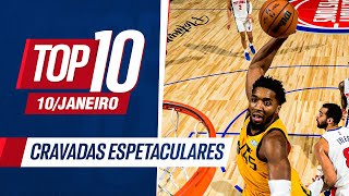 NOITE DE ENTERRADAS SENSACIONAIS NA NBA  TOP 10 1001 [upl. by Yelraf]