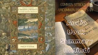 Common Stocks and Uncommon Profits by Philip Fisher I Book Audio Summary By Dewan Jee I booksummary [upl. by Airdnaz122]