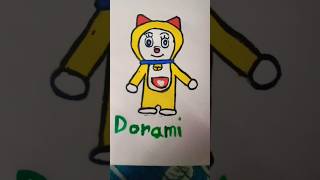 Dorami drawing 🧡❣️💓💕shots [upl. by Tezzil399]