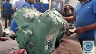 Disassemble Assemble of 15kw Semi Hermetic compressor Bitzer Make [upl. by Juan10]