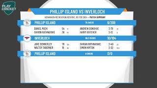 Leongatha amp District Cricket Association  A Grade Div 1  Rd12  Phillip Island v Inverloch  Day 2 [upl. by Dyanna]