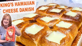 KINGS HAWAIIAN CHEESE DANISH Easy Breakfast or Dessert Recipe [upl. by Sucrad540]