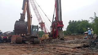 excavator VS alat borr [upl. by Nosredna]