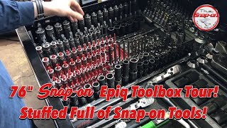 An Epic 76quot Snapon Epiq Toolbox Tour Stuffed With Snapon Tools  MUST WATCH [upl. by Ajam69]