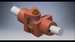 Universal Coupling  Autodesk Inventor  Part Design And Assembly [upl. by Sanchez]