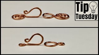 Easy Flat Wire Clasp Tutorial  How to Make Your Own Jewelry Findings [upl. by Annodahs]