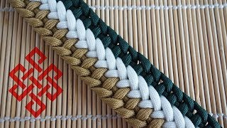 How to Make a Tricolor Weave Paracord Bracelet Tutorial [upl. by Melissa269]