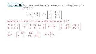 MATRIZES  Lista 3 [upl. by Hareemas]