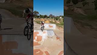 Skatepark tricks mtb bikeriding flipping backflip bikeflip cycling frontflips bmx [upl. by Lothair]