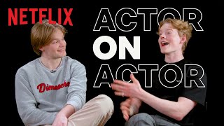 Actor on Actor with Lucas Lynggaard Tønnesen and David Stakston  Netflix [upl. by Lorens]