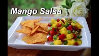 Best Tropical Mango Salsa Recipe [upl. by Noiramed]