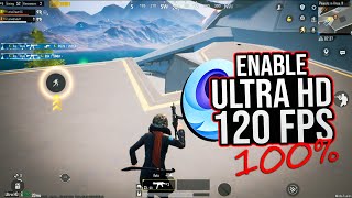 ULTRA HD  120 FPS UNLOCKED in gameloop with PROOF 💯 PUBG MOBILE 32 [upl. by Tebzil923]