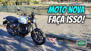 DICAS DE AJUSTES PARA FAZER NA SUA MOTO NOVA [upl. by Audi339]