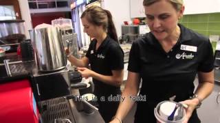 Café Staff Training Video  Coffee Machine Cleaning [upl. by Maril]