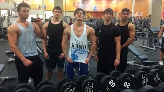 Washington Crew Shoulder amp Bicep Workout w Jeff Seid Coochie and company [upl. by Akemeuwkuhc206]