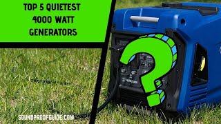 Top 5 QUIETEST Generators  4000 Watt Edition [upl. by Peggy]